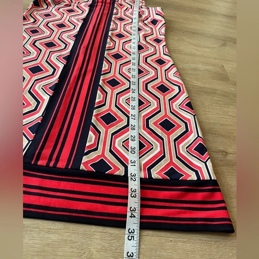 Michael Kors Geometric Pattern Sleeveless Dress SZ S